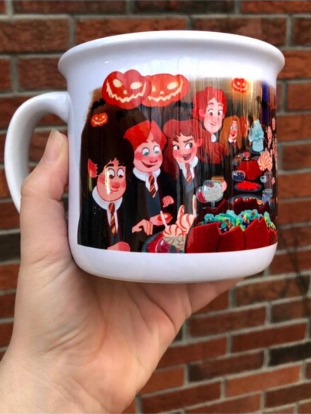 Harry Potter Halloween Ceramic Mug by Cara Kozik